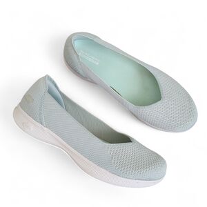 Skechers Go Step Lite Mint Goga Mat Slip On Sneakers Flats Size 7.5